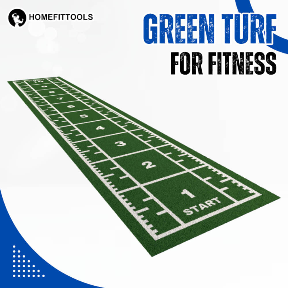 พื้นหญ้าเทียม HOMEFITTOOLS ฟิตเนส กว้าง 2 เมตร ยาว 10 เมตร
